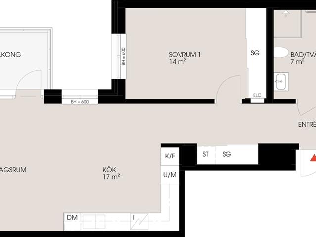 Lägenhet till salu i Ängelholm, Skåne