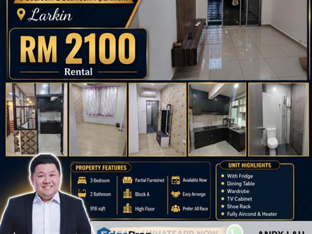 Condominium for rent in Johore Bahru, Johor