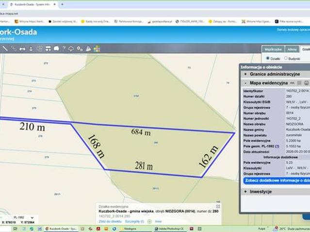 Grunt na sprzedaż w Kuczbork-Osada, powiat żuromiński