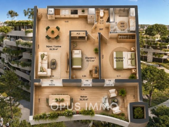 Appartement vente à Lattes, Hérault