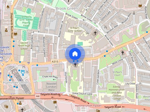 Apartment for rent in Brook Green, Greater London