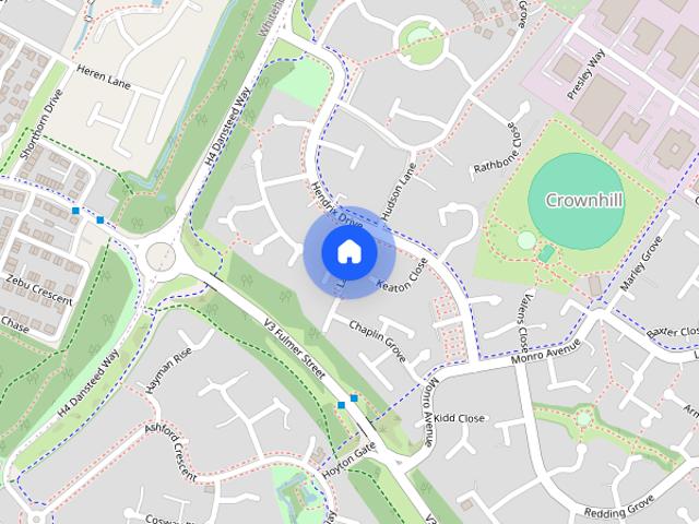 House for rent in Crownhill, Shenley Church End