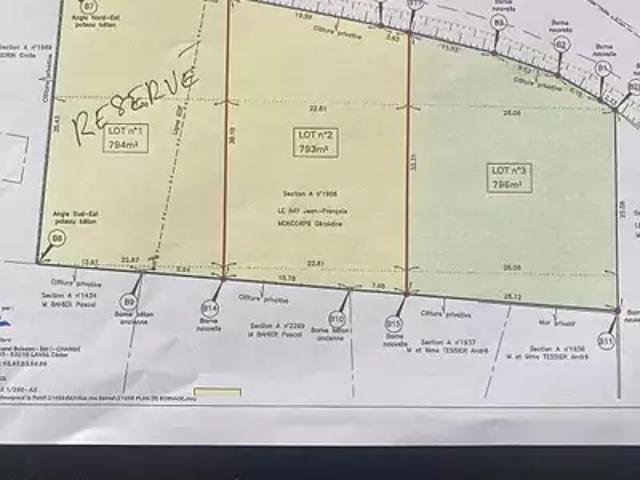 Terrain vente à Laval, Le Bourgneuf-la-forêt