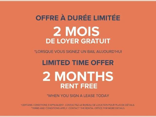Apartment for rent in St. Leonard's, Quebec