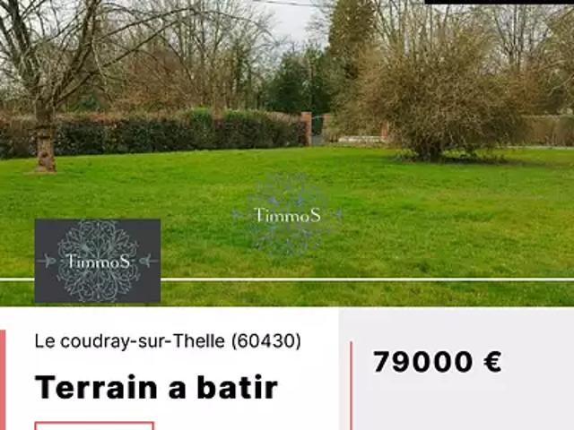 Terrain vente à Le Coudray-sur-Thelle, Oise