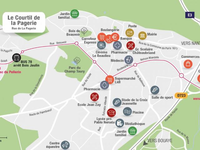 Terrain vente à Nantes, Bouguenais
