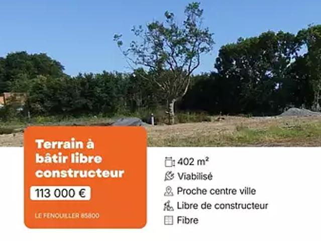 Terrain vente à Les Sables-d'Olonne, Le Fenouiller