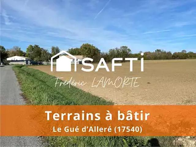 Terrain vente à La Rochelle, Le Gué-d'alleré