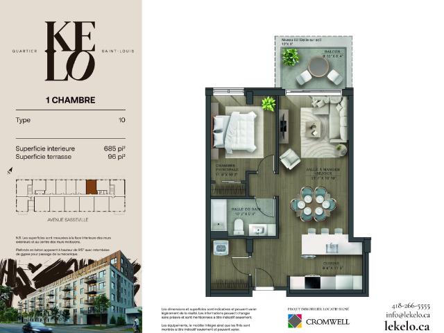 Apartment for rent in Québec, Quebec