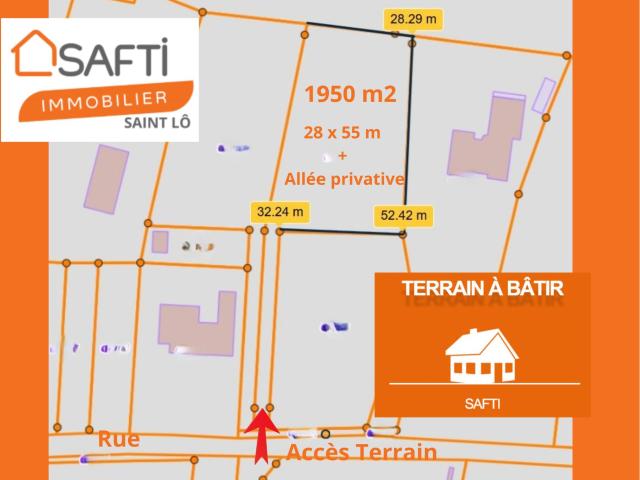 Terrain vente à Saint-Lô, Le Mesnil-rouxelin