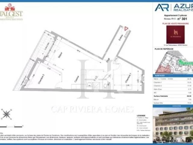Appartement vente à Nice, Menton