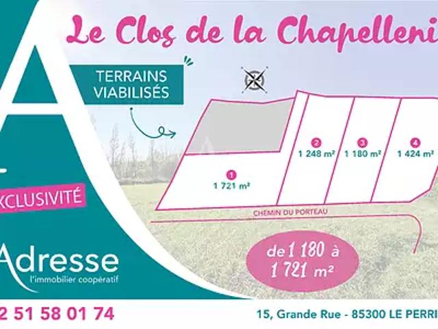Terrain vente à Les Sables-d'Olonne, Le Perrier