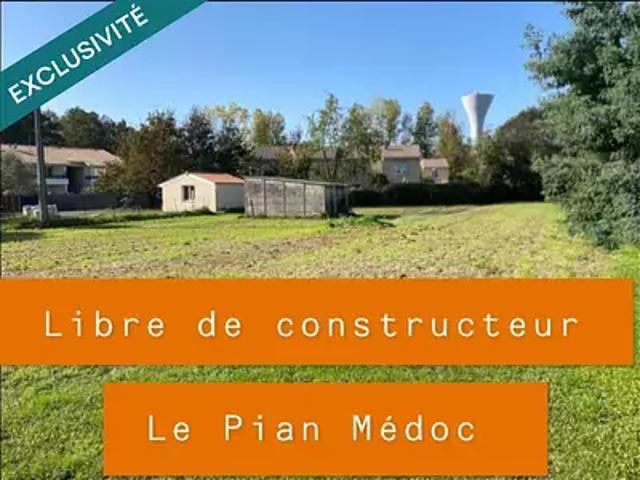 Terrain vente à Le Pian-médoc, Bidouet