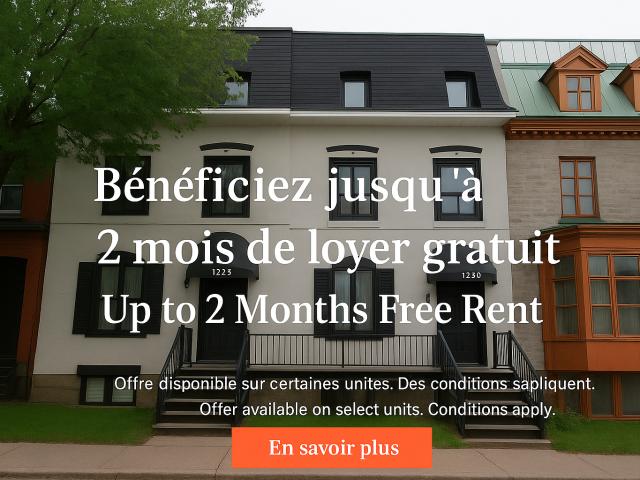 Apartment for rent in St. Leonard's, Quebec