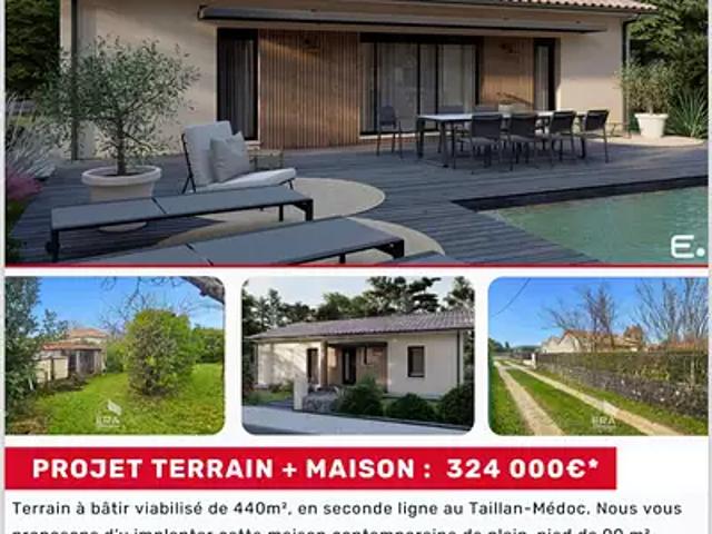 Terrain vente à Bordeaux, Le Taillan-médoc
