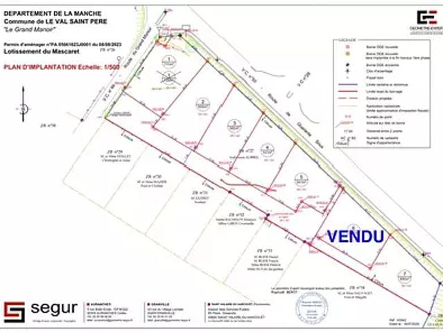 Terrain vente à Avranches, Le Val-saint-père