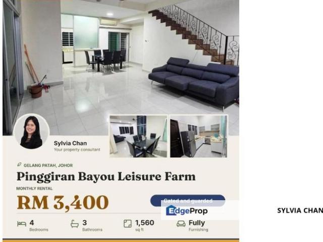 House for rent in Leisure Farm, Iskandar Puteri