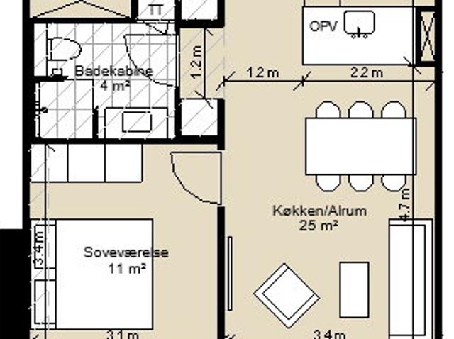 Lejlighed til leje i Ølstykke, Brøndby