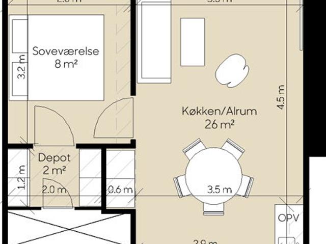 Lejlighed til leje i Århus