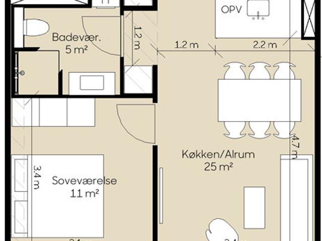 Lejlighed til leje i Århus