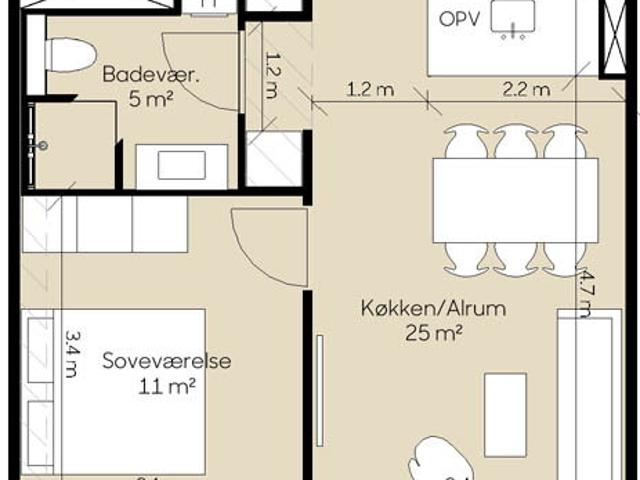 Lejlighed til leje i Lisbjerg, Aarhus Kommune