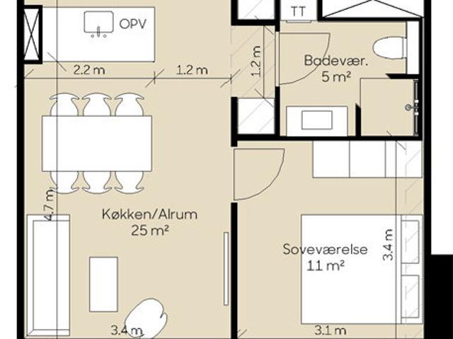 Lejlighed til leje i Lisbjerg, Aarhus Kommune