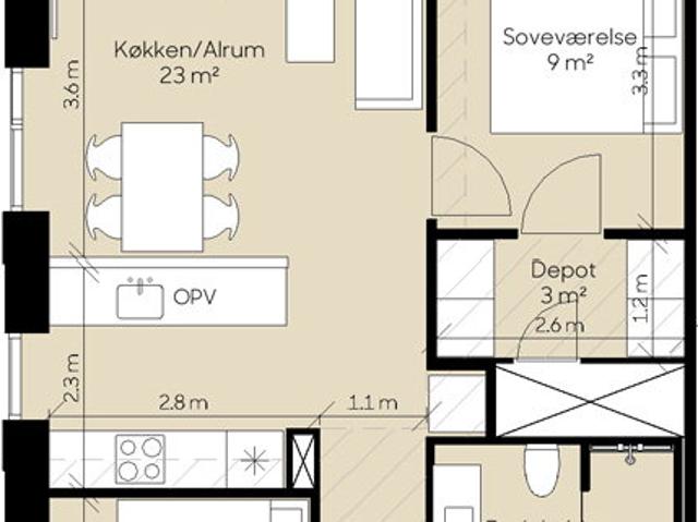 Lejlighed til leje i Lisbjerg, Aarhus Kommune