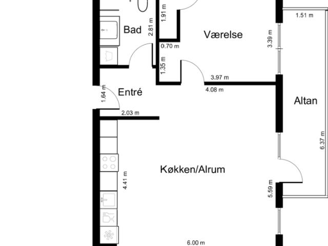 Lejlighed til leje i Brandsbjerg, Kalundborg