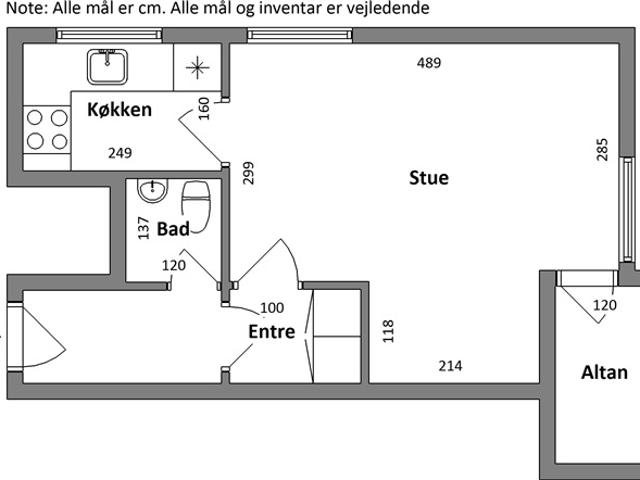 Lejlighed til leje i Skjern, Århus