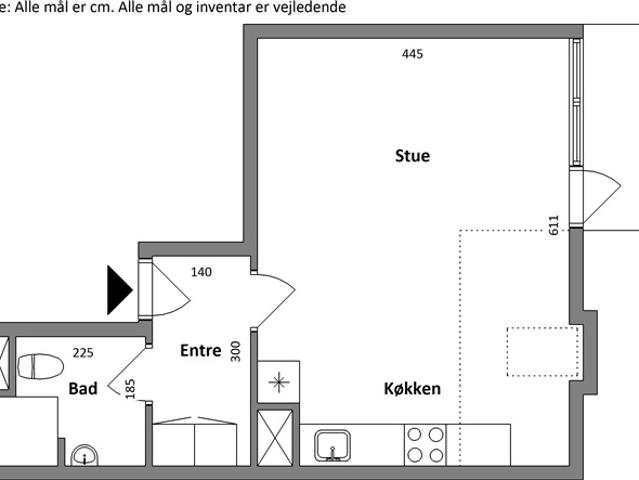 Lejlighed til leje i Skjern, Århus