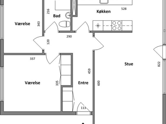 Lejlighed til leje i Viborg, Århus