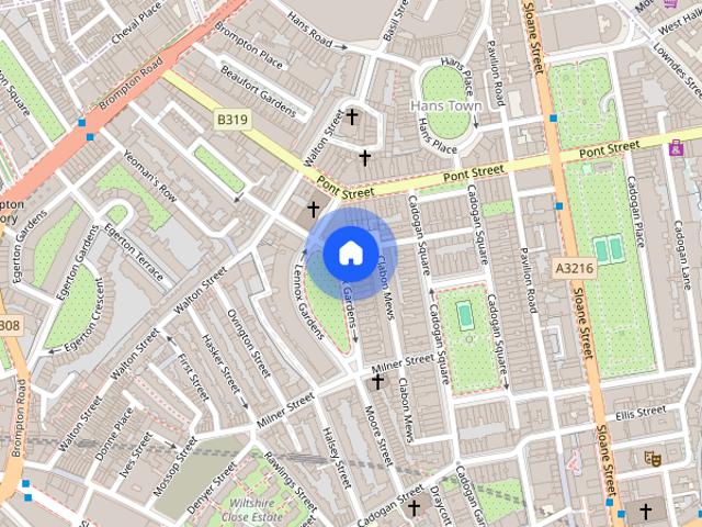 Apartment for rent in Hans Town, Greater London