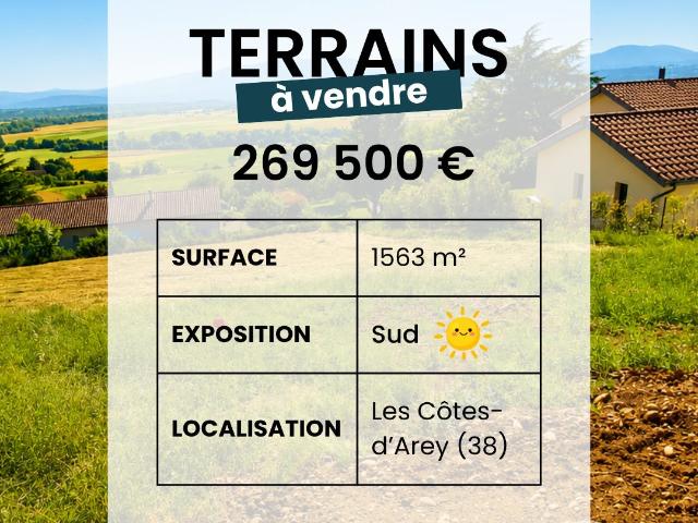 Terrain vente à Vienne, Les Côtes-d'arey