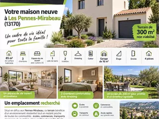 Maison vente à Aix-en-Provence, Les Pennes-mirabeau