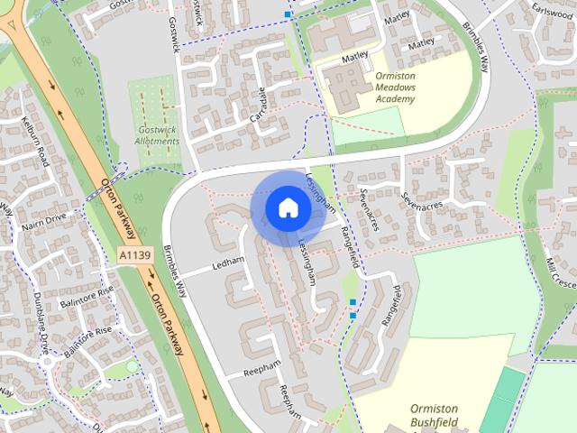 House for rent in Ortongate Centre, Peterborough