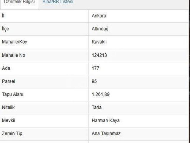 Altindağ, Ankara içerisinde satılık Arsa