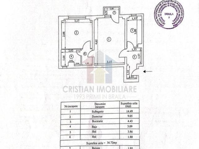 Apartament vânzări în Romani, Brăila