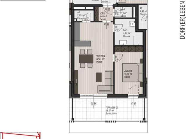 Etagenwohnung kaufen in Lendorf