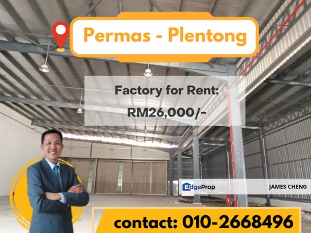 Warehouse for rent in Plentong, Johor