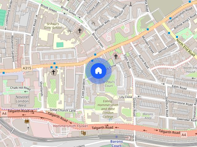 Apartment for rent in Brook Green, Greater London