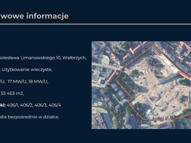 Grunt na sprzedaż w Śródmieście, Wałbrzych