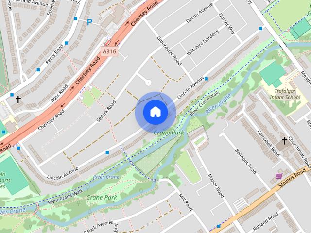 House for rent in Whitton, Greater London