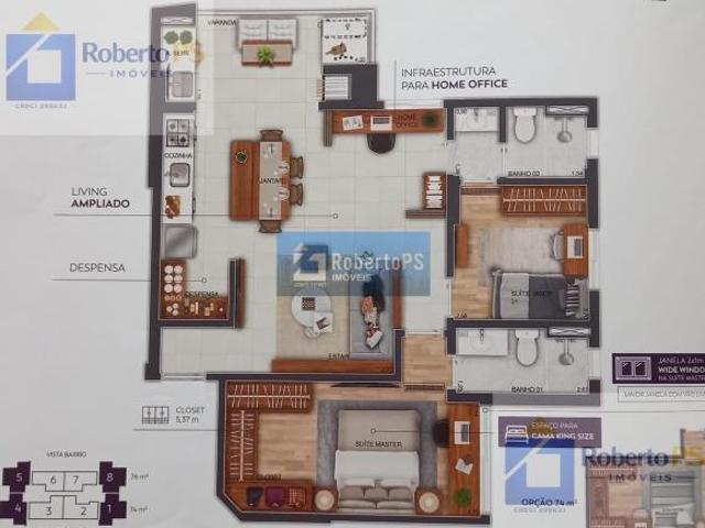 Apartamento venda em Região Imediata de São José dos Campos, Região Metropolitana do Vale do Paraíba e Litoral Norte