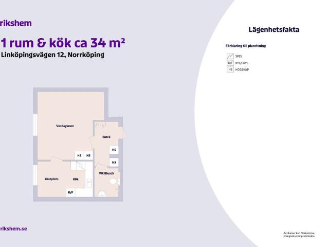 Lägenhet hyra i Kneippen, Norrköping