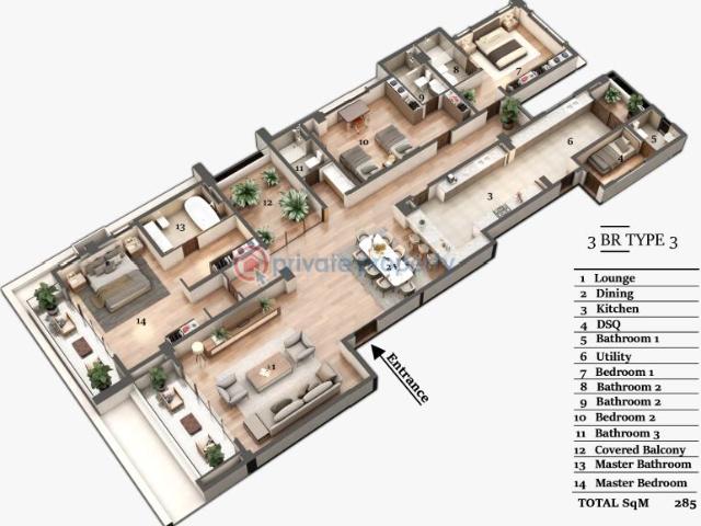 Apartment for sale in Nyali