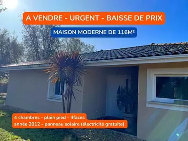 Maison vente à Linxe