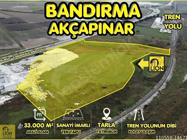 Bandirma, Balikesir içerisinde satılık Arsa