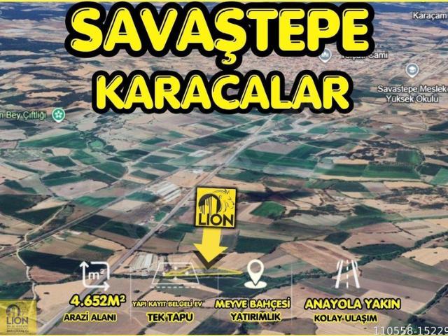 Karacalar, Savaştepe içerisinde satılık Arsa