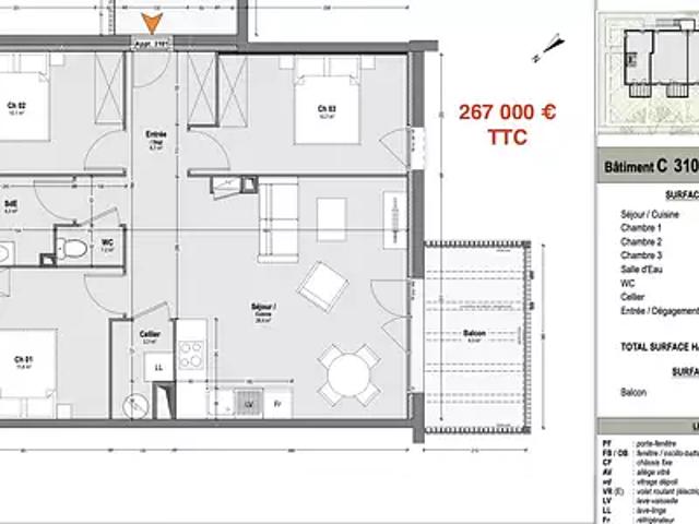 Appartement vente à Dax, Lit-et-mixe
