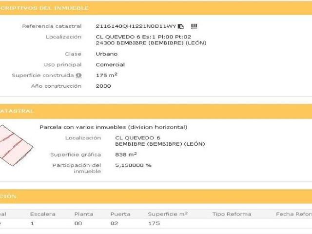 Local Comercial en venta en Bembibre